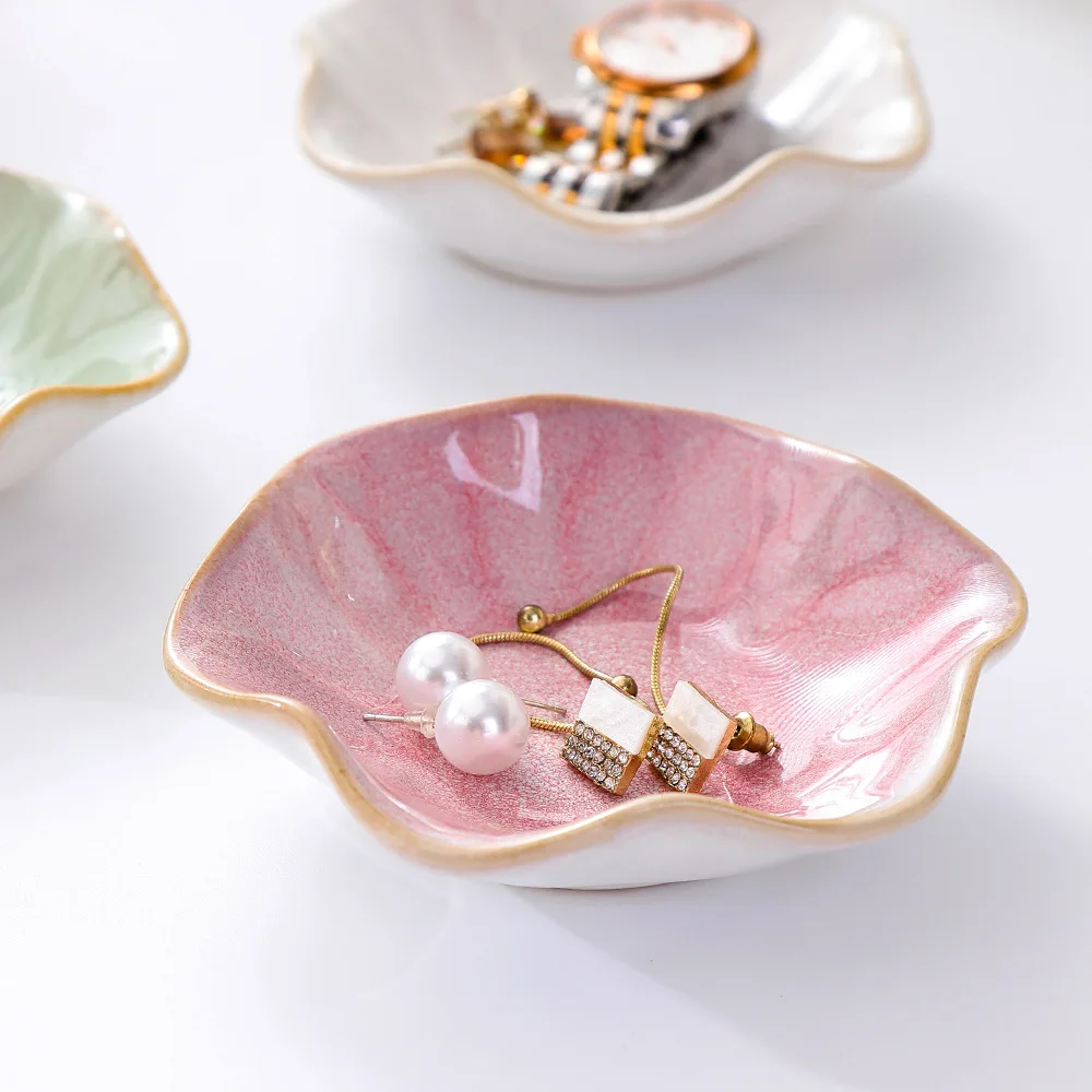 Jewelry Ceramic Tray, Storage Tray, Home Decor, Decorative Tray, Desktop Storage Tray, Christmas Gift, Valentine's Day Gift