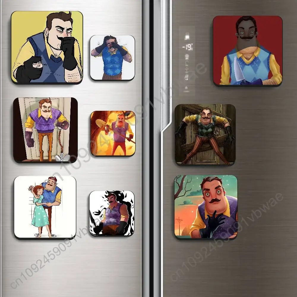 Cartoon Hello Neighbor Magnetic Sticker Fridge Magnets No Falling Off Fit for Refrigerators All Metal Surfaces Home Decor