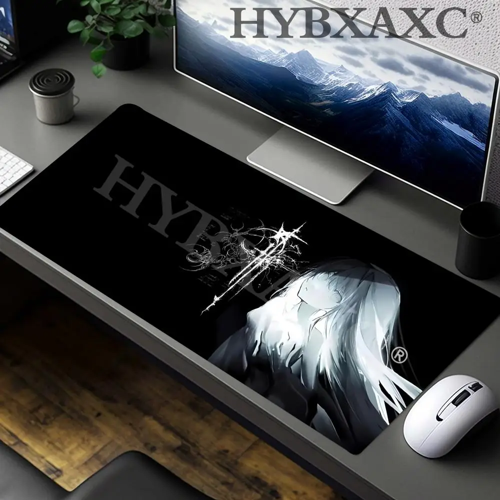 

HYBXAXC Anime Gothic Girl Mouse Pad New Non-Slip Rubber Desk Mat with Stitched Edge Durable Washable Keyboard for Office Home