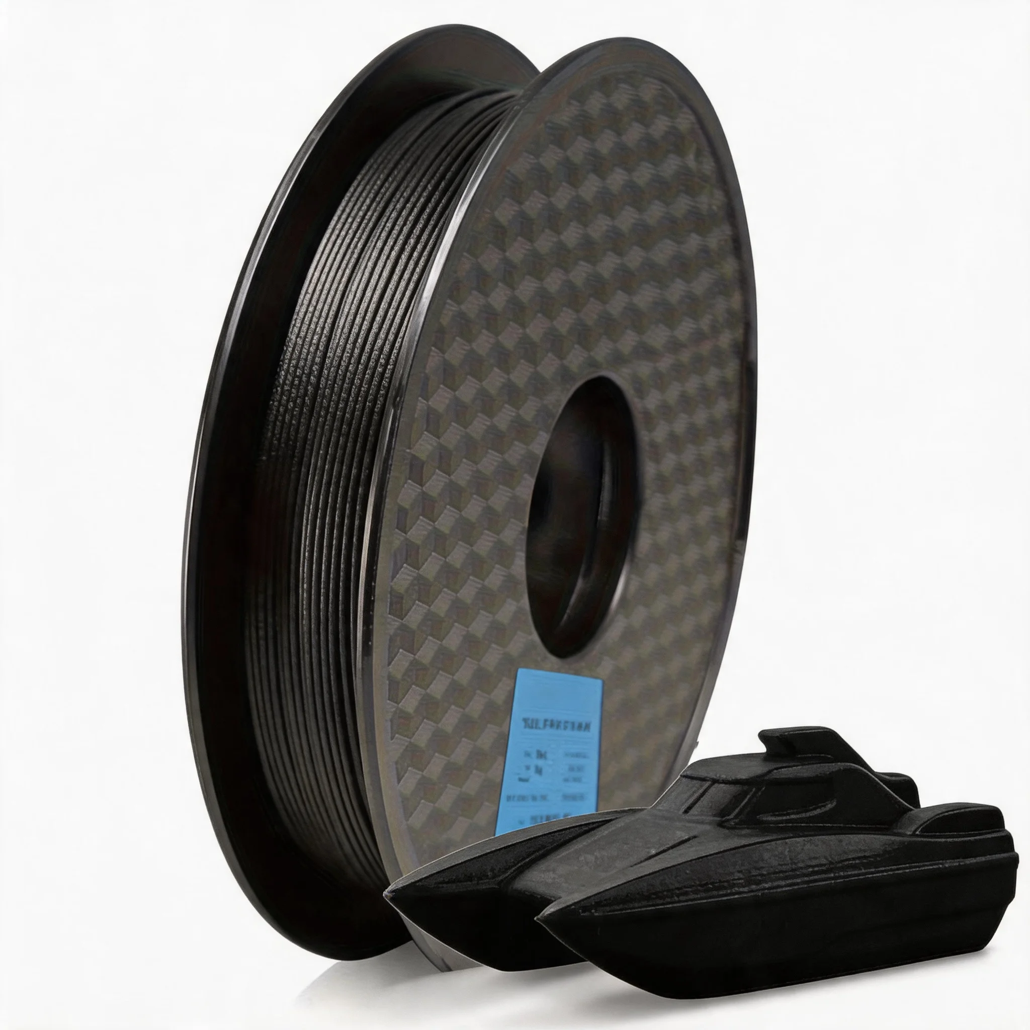 

500g PA12-CF Carbon Fiber Nylon Filament 1.75mm Black Warp Free & Moisture Free for 3D Printing