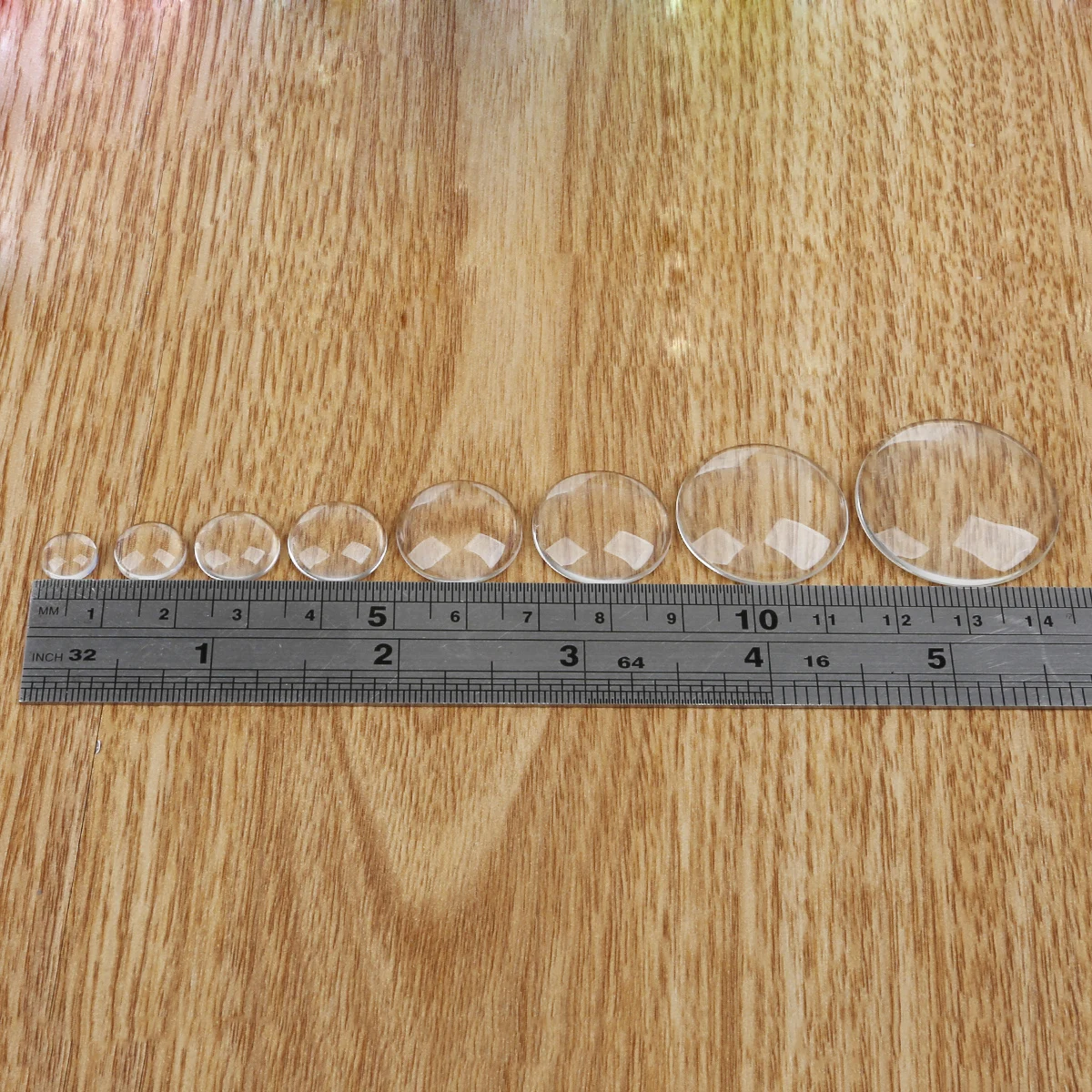 3D Round 10-50pcs/lot 8/10/12/14/16/18/20/25/30mm Transparent Clear Glass Cabochon Beads for Necklaces Earrings Jewelry Making