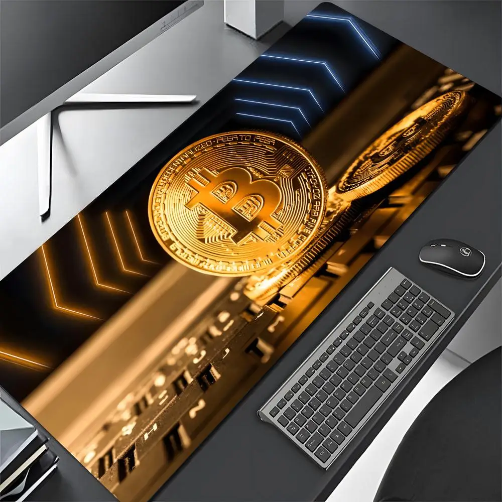 Bitcoin Logo Small Mouse Pad Gamer Mousepad Baby Bear Large Mouse Mat Natural Rubber Desk Rug PC Desk Mats Design Mousepads