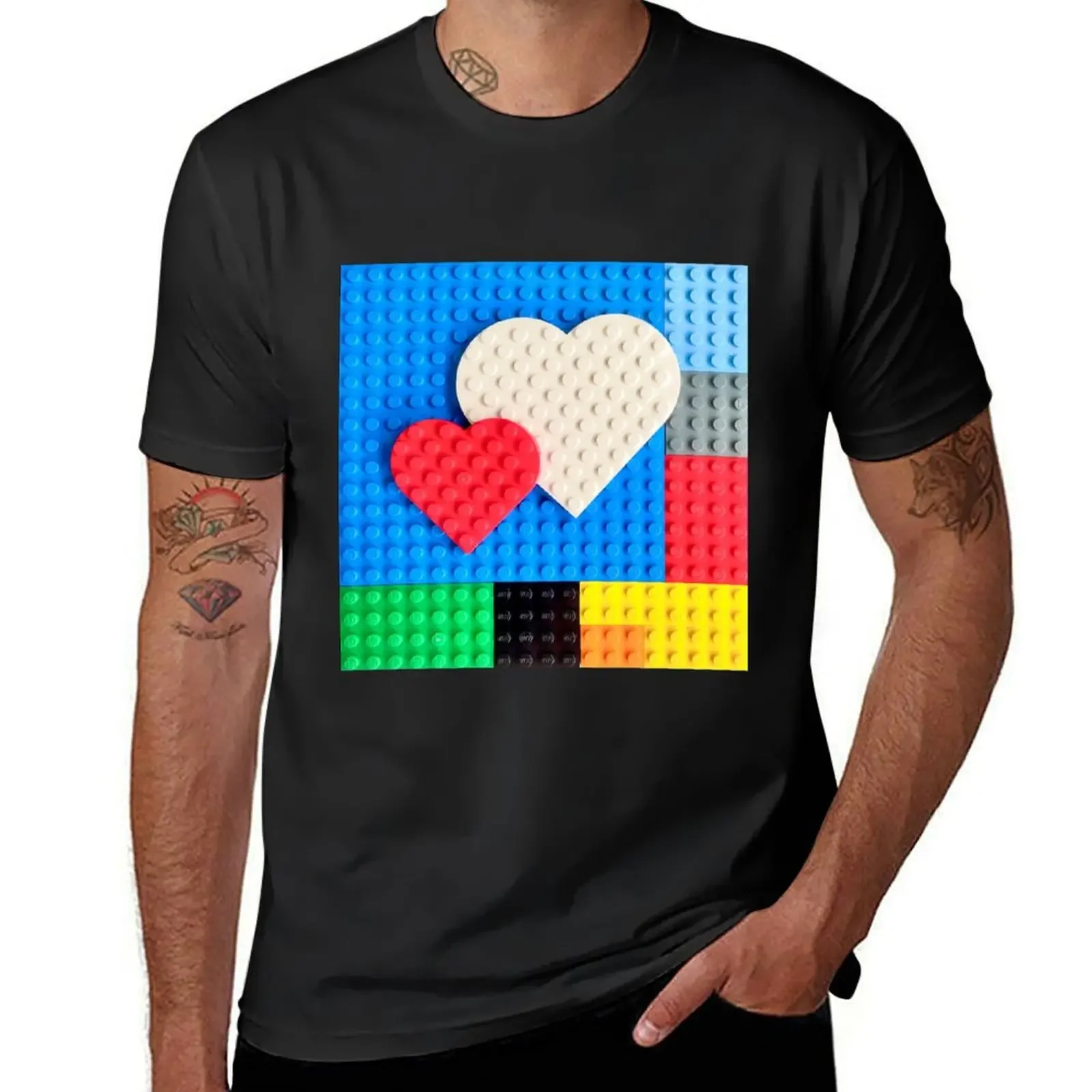 Heart Plates T-Shirt customs graphic t shirt vintage new edition cotton graphic tees t shirts for men graphic