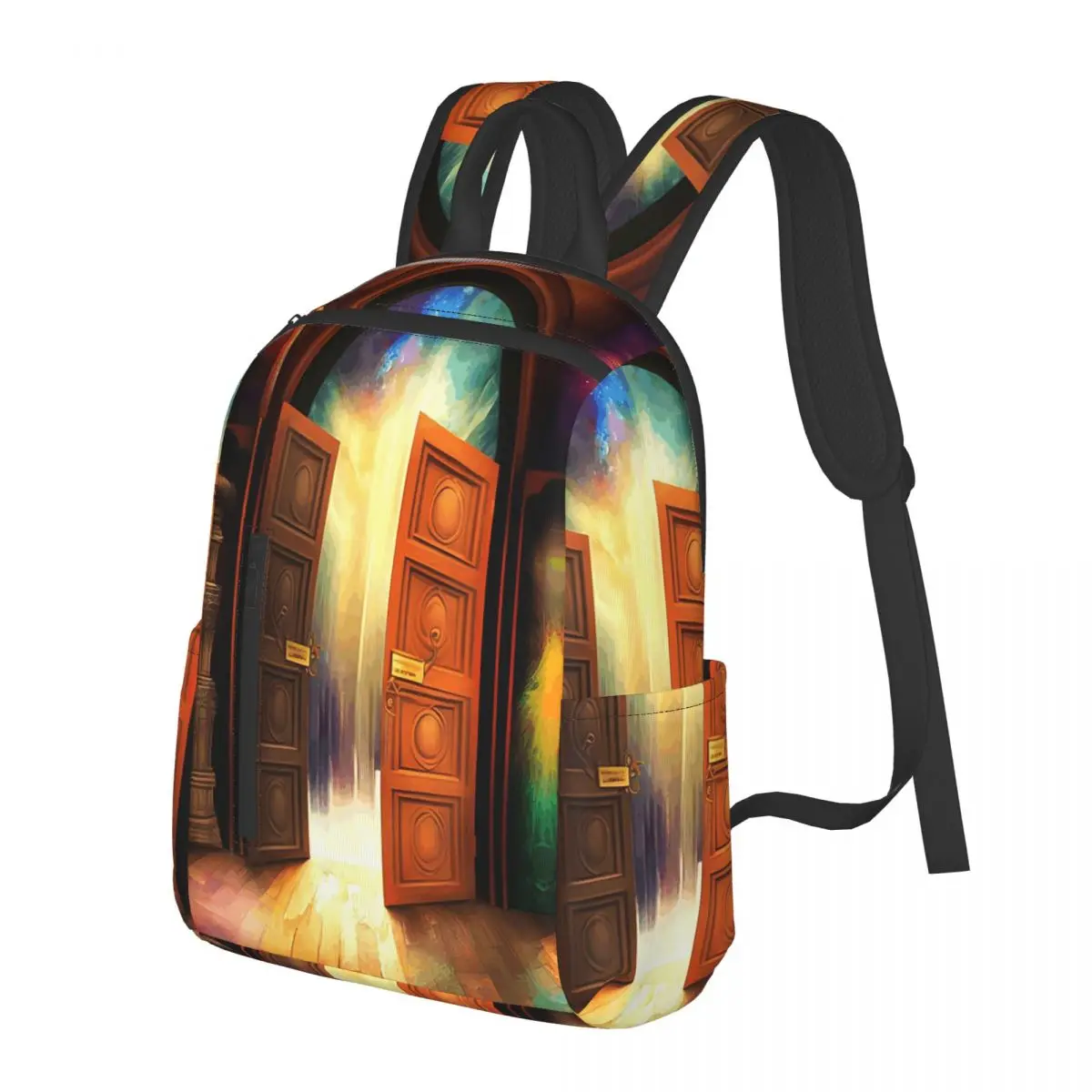 

5D Door Entry Student Backpack School Bag Hiking Travel Daypack for Boys Girls Bookbag Shoulder Bags
