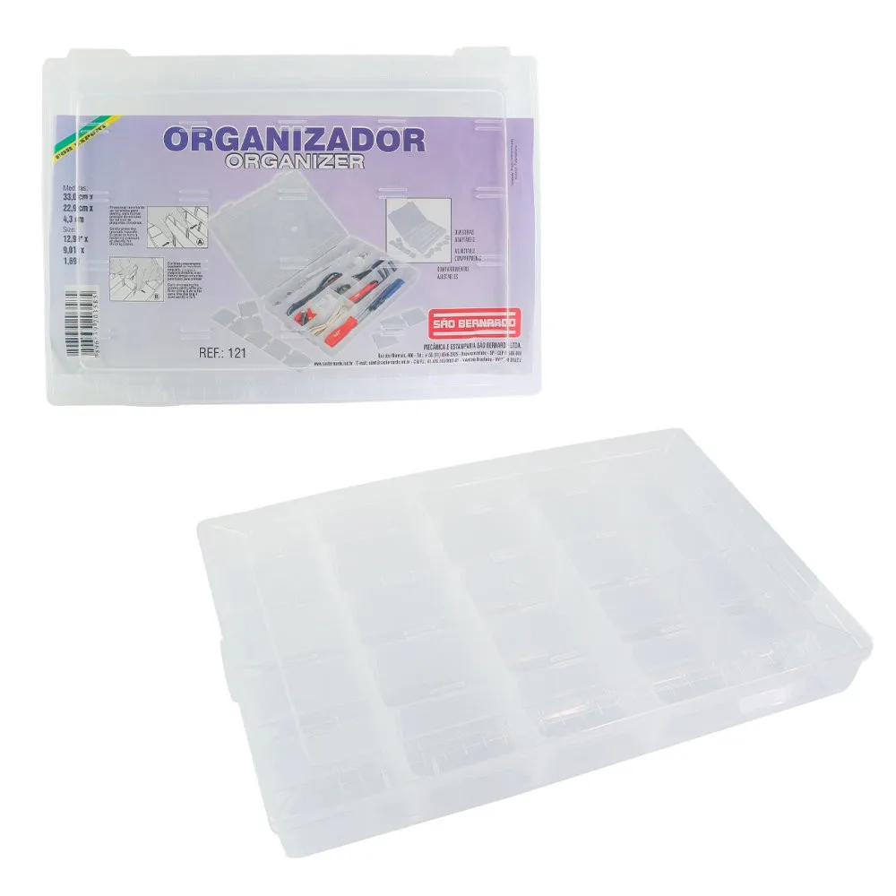 Multipurpose Organizer Case with Adjustable Partitions