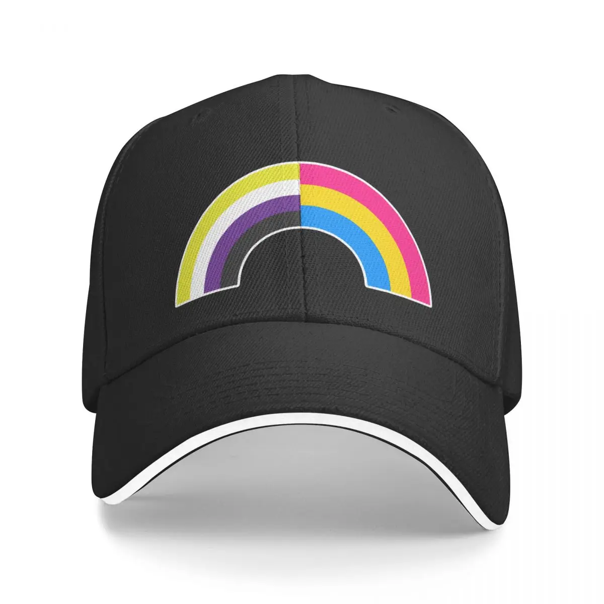 Non-Binary Pan Rainbow Baseball Cap Military Tactical Cap Hood Men's Women's