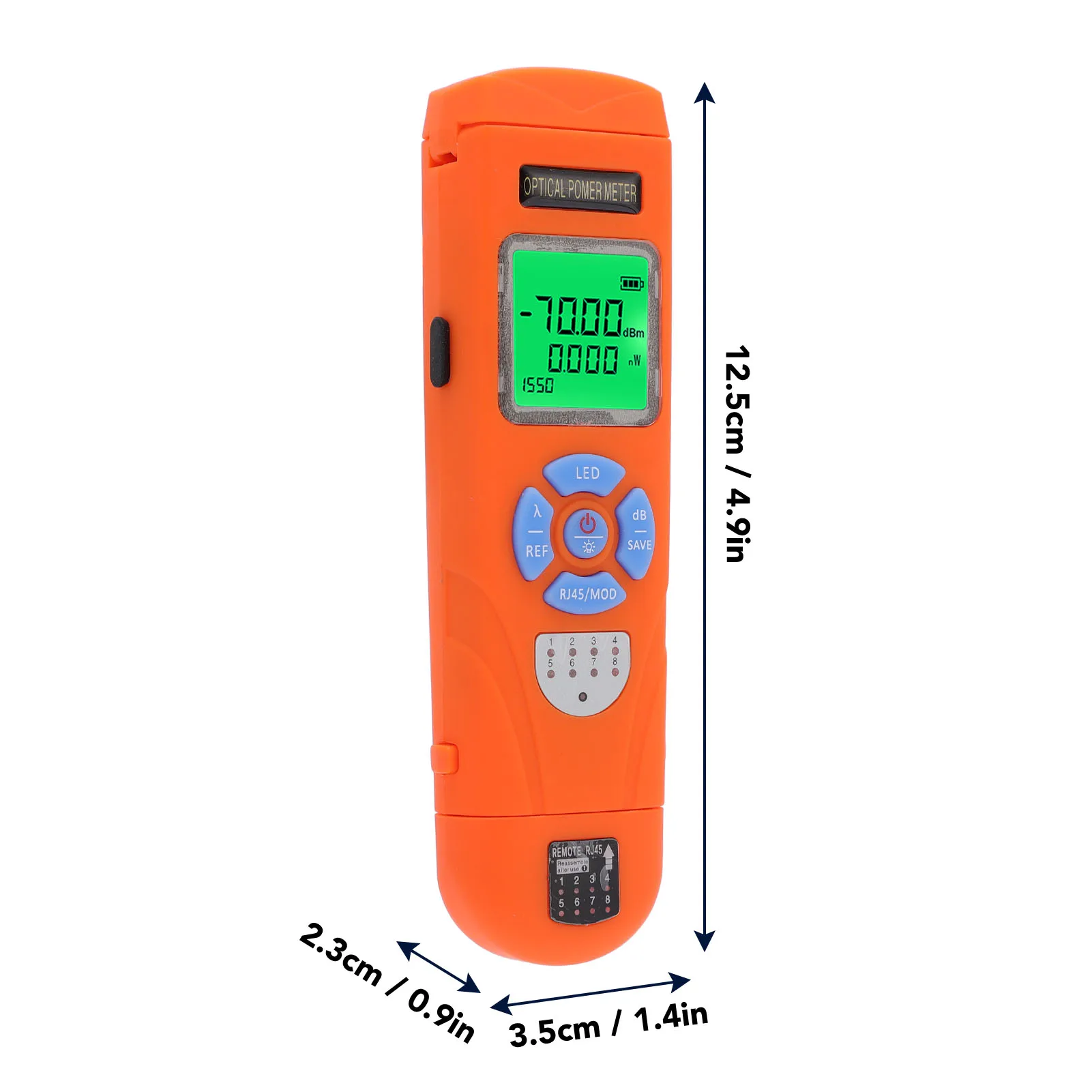 اختبار الكابلات الضوئية 650MAh بطارية ليثيوم قياس الطاقة الضوئية مقياس الطاقة الضوئية لصيانة التواصل الشبكي