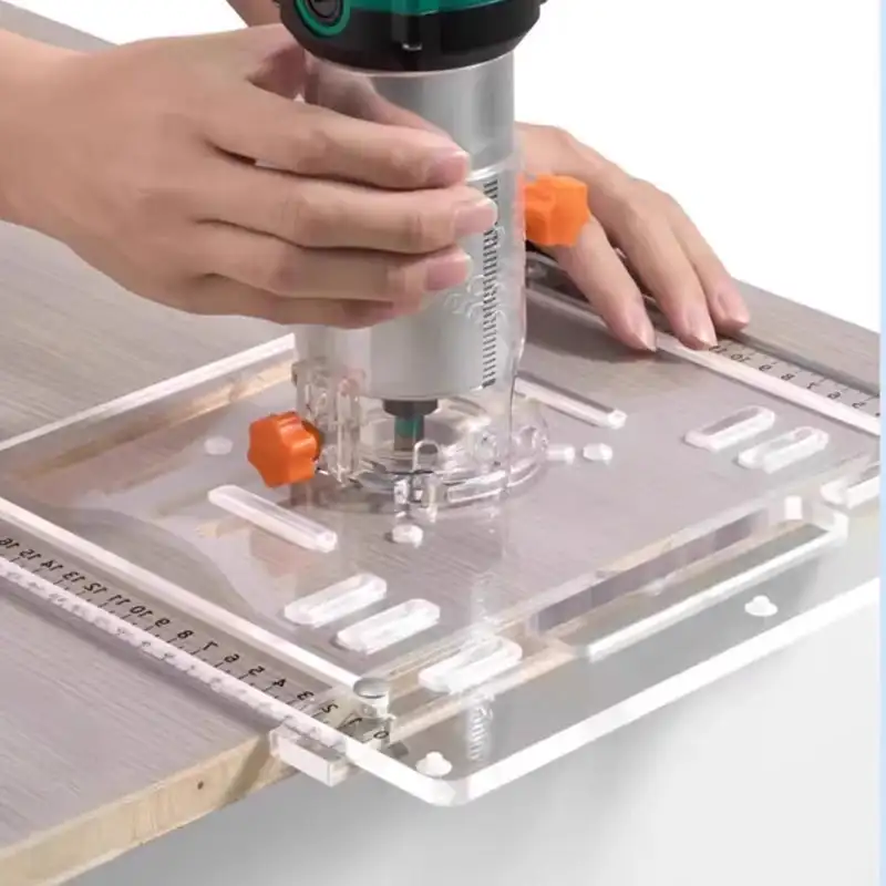 8mm Thick Acrylic Cutting Bottom Plate 45/° 90 ° Size Gong Machine Cutting Machine Inverted Board Adjustable Backing Hand Tools