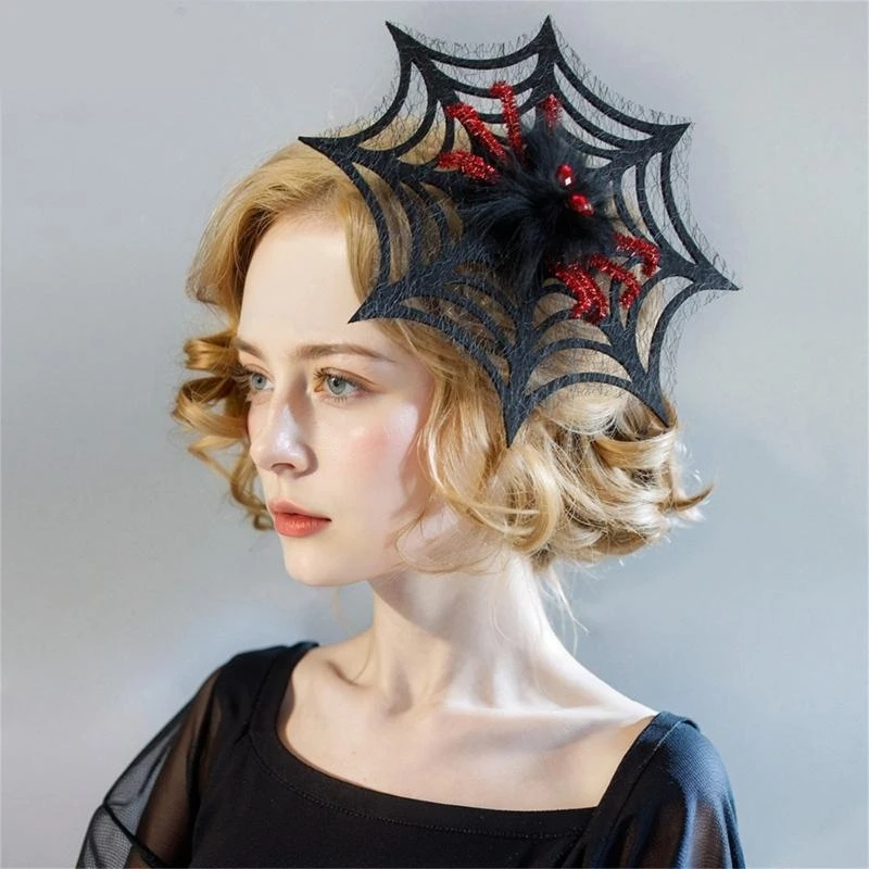 

Feathered Headband Bat Headpiece Bat Necklace Head Chain Halloween Headdress Decoration for Women Halloween Dress up 15UB