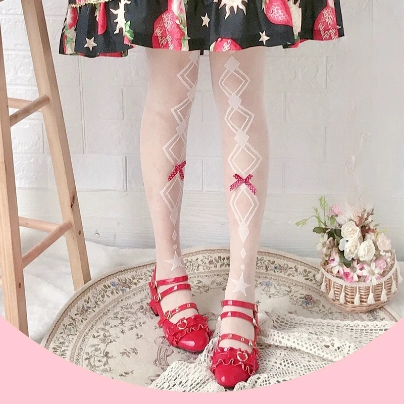 Original Extended 70cm Lolita Over Knee Socks Lolita Glass Silk Socks Thigh Socks For Girls Ultra-thin