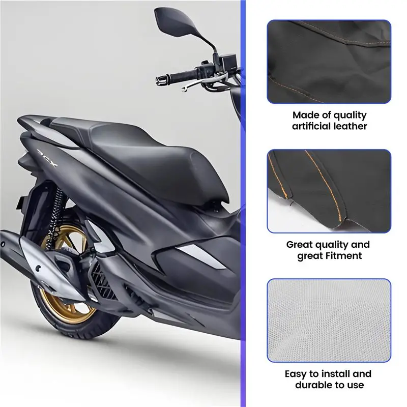 A58X-Motorcycle Seat Cover For HONDA PCX150 PCX 150 Scooter Cushion Case