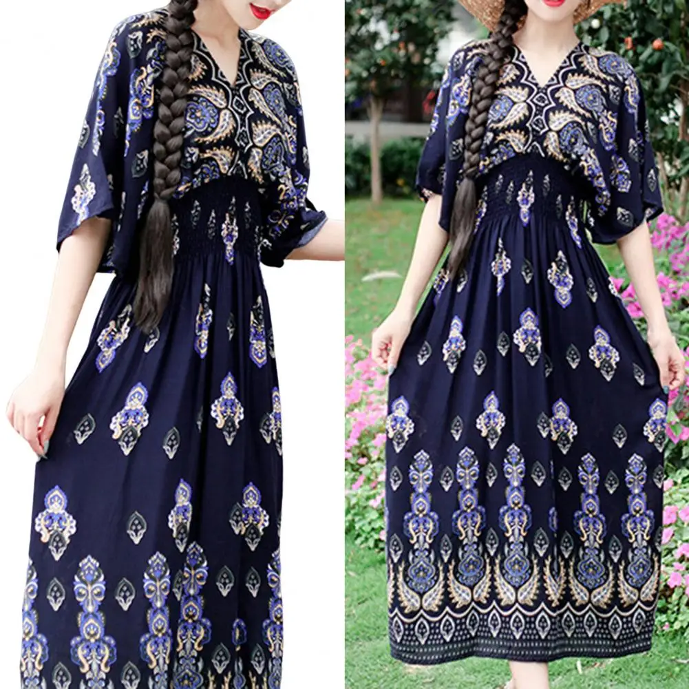 

Fashion Plus Women Dress Floral Chiffon Flower Dress Bohemian Beach Summer Dresses Urban Gypsy Ropa Vestidos