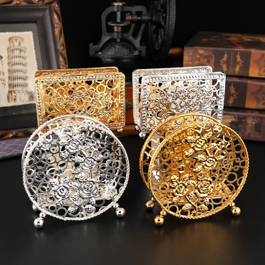 Metal Napkin Holder Desktop Ornament