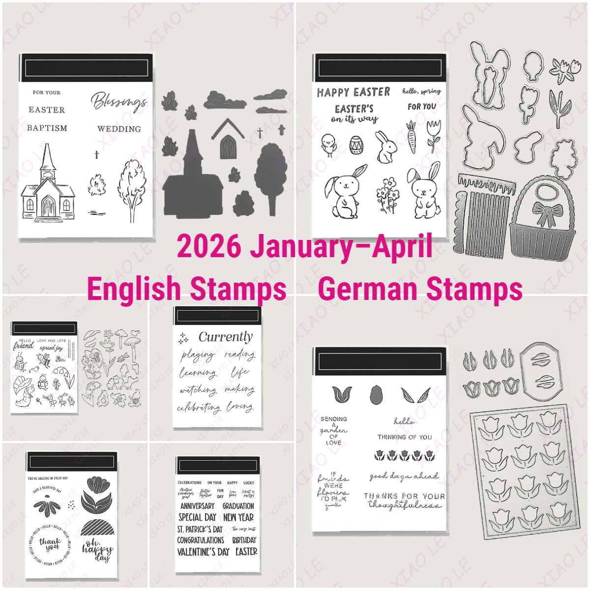 

Valentine's Day Love Flowers Metal Cutting Dies Stamps for DIY Scrapbooking Album Stamp Make Paper Card Embossing New Die Cut