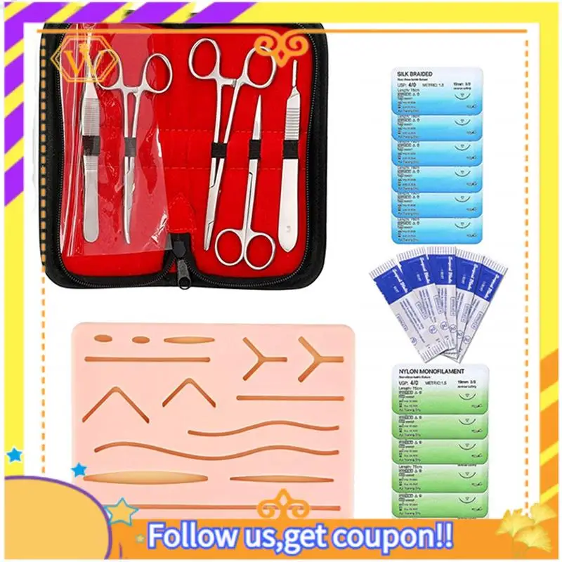 

Latest-Complete Suture Kit For Students,Including Silicone Suture Pad And Suture Tool Practice Suture Kit For Suture Training