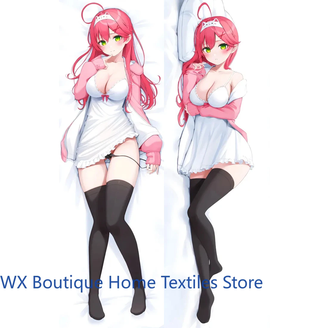 

Anime Virtual Youtuber Sakura Miko Sexy Dakimakura Hing Body Pillow Case Cover Pillowcase