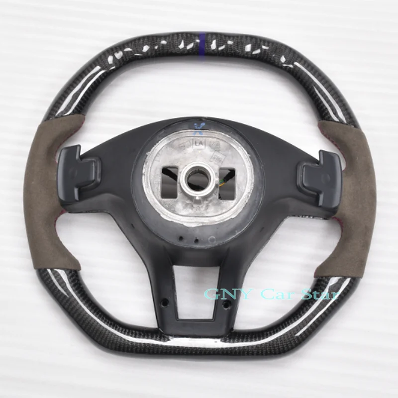 100% Real Carbon Fiber+ Leather Steering Wheel For Mercedes-benz C Class 166 W204 C260 CGI C180