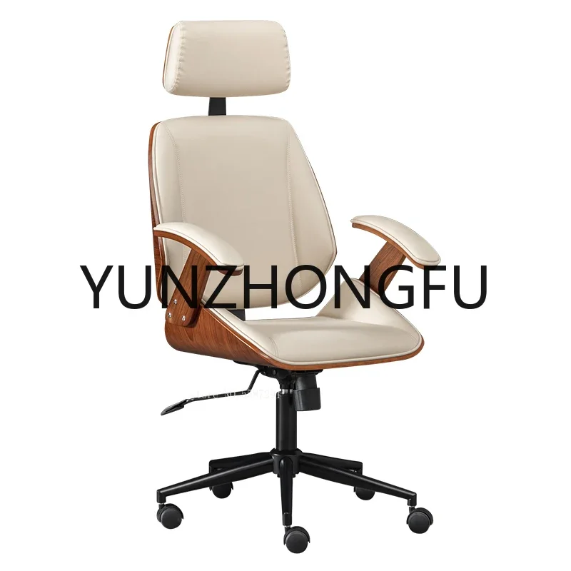 Office Gaming Chairs Modern Home Furniture Lift Swivel Backrest Chair Leather Comfortable Computer Boss Armchair Ergonomic