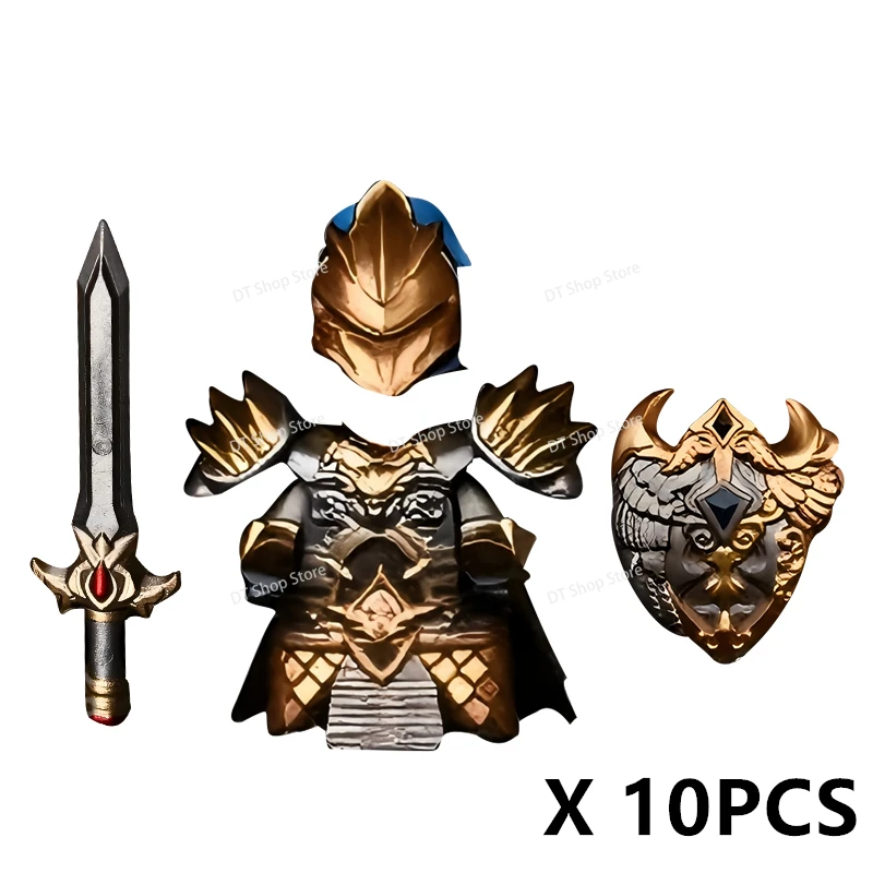 S124 MOC Mantel Helm Armor Action Figure Middeleeuwse Ridder Modellen Accessoires Wapens Compatibel Educatief Speelgoed Geschenken