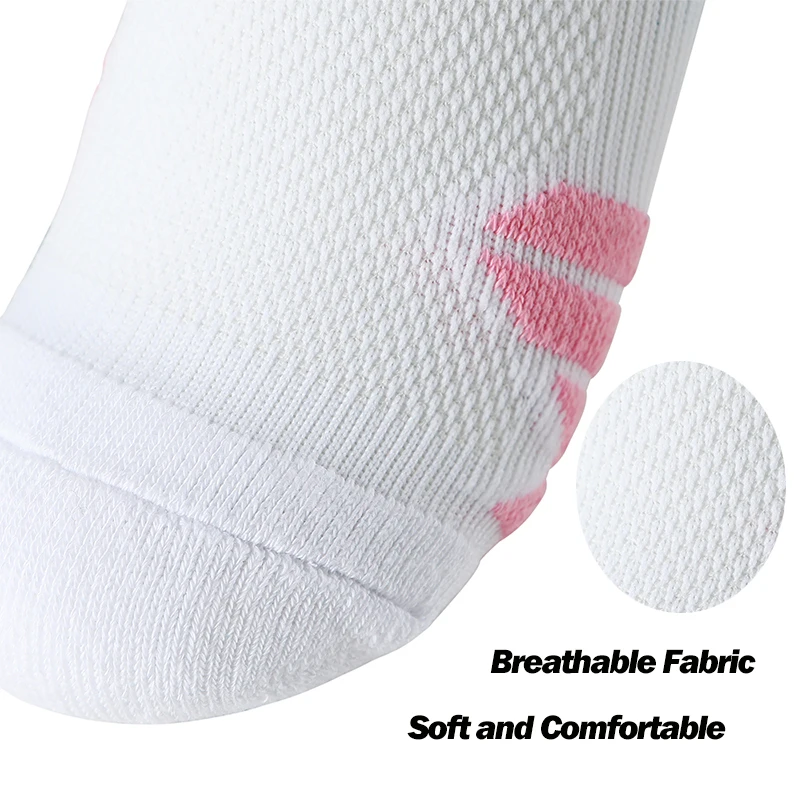 1/2/3 Pack Thick Breathable Basketball Socks Kids Crew Length Non Slip Cushioned Sport Socks Ankle Support Youth Boys 8-12 Socks