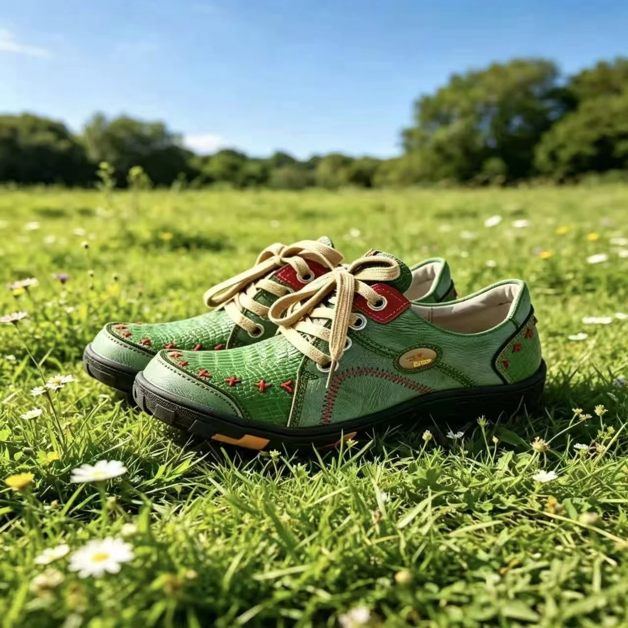 

TMA EYES Shoes for Women Vintage Green Casual, Retro Style Comfortable Sneakers