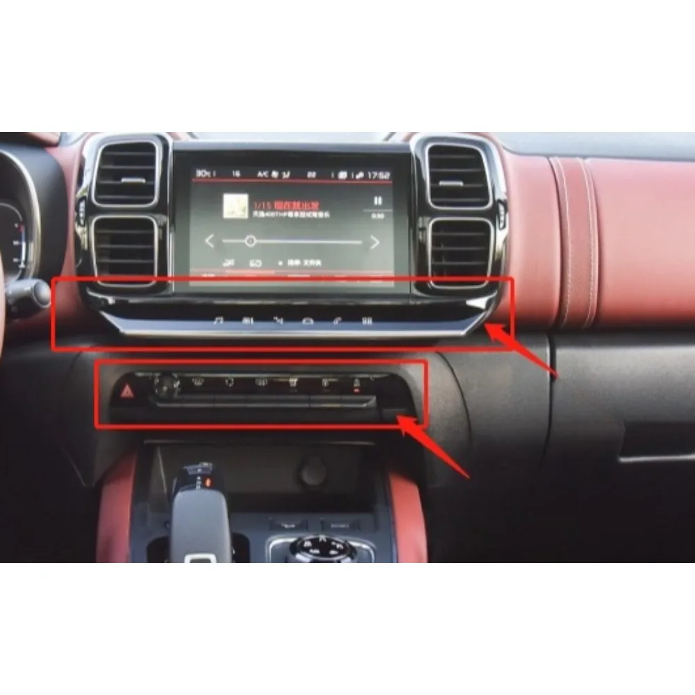 

For Citroen C5 Instrument Panel Display Screen Air Conditioning Control AC Emergency Light Switch Genuine