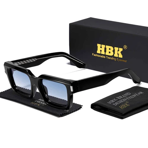 HBK Punk Vintage gafas de sol cuadradas para hombre diseño de marca gafas de sol con montura pequeña gafas de viaje para fiesta regalo elección Ideal