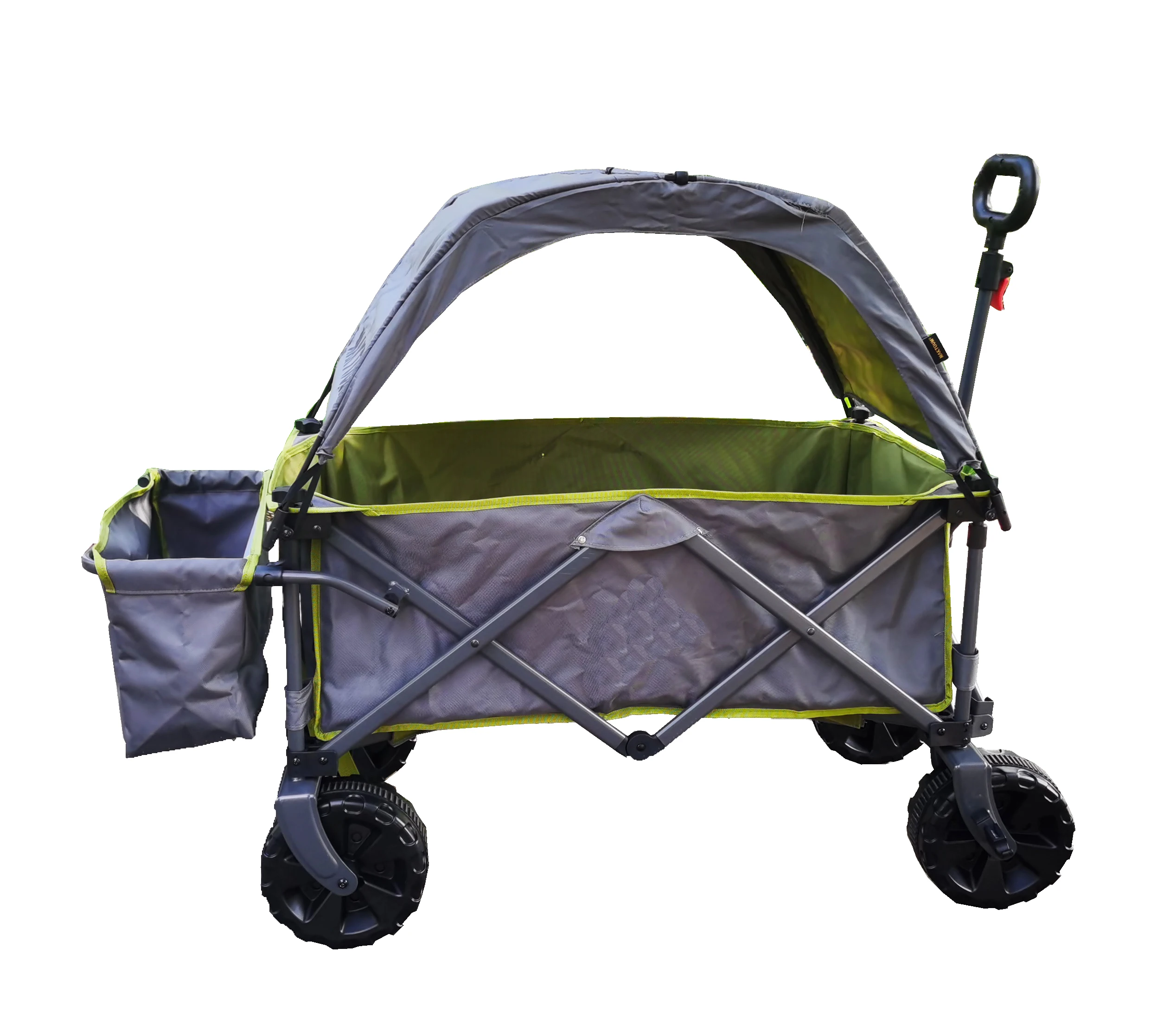 Removable roof folding wagon Large four-wheel, converged camping wagon Such a canopy can be moved