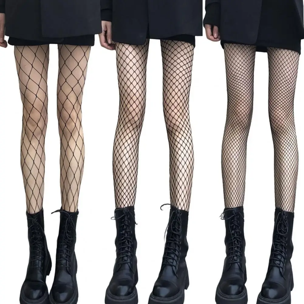 Sexy Women Pantyhouse Club Fishnet Mesh Hollow Out Skinny Beautify Legs Fishing Net Stockings Tights