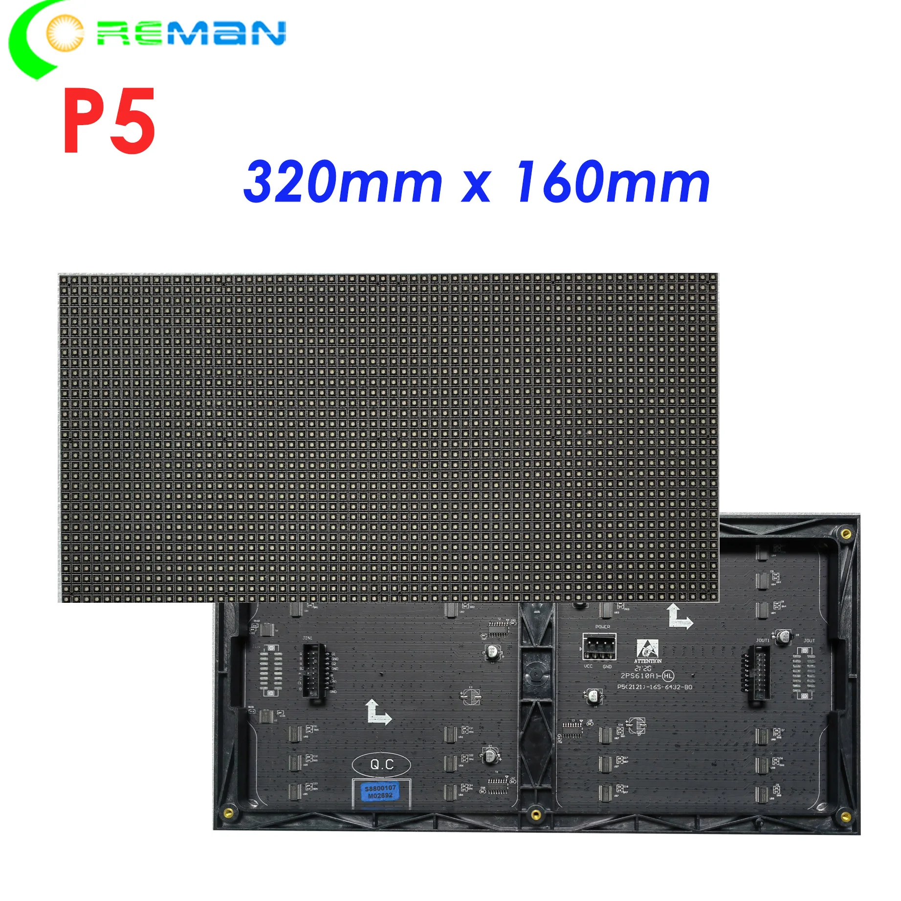 DIY indoor full color led screen module p5 cheap led module p5 320x160 32x16cm 64x32 pixels