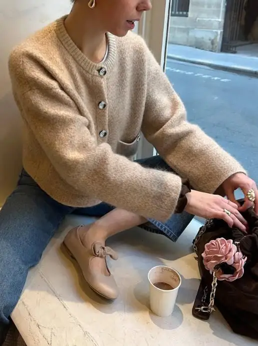 

202, осенне-зимняя шерстяная рубашка на пуговицах для отдыха и отдыха, свитер, женская одежда