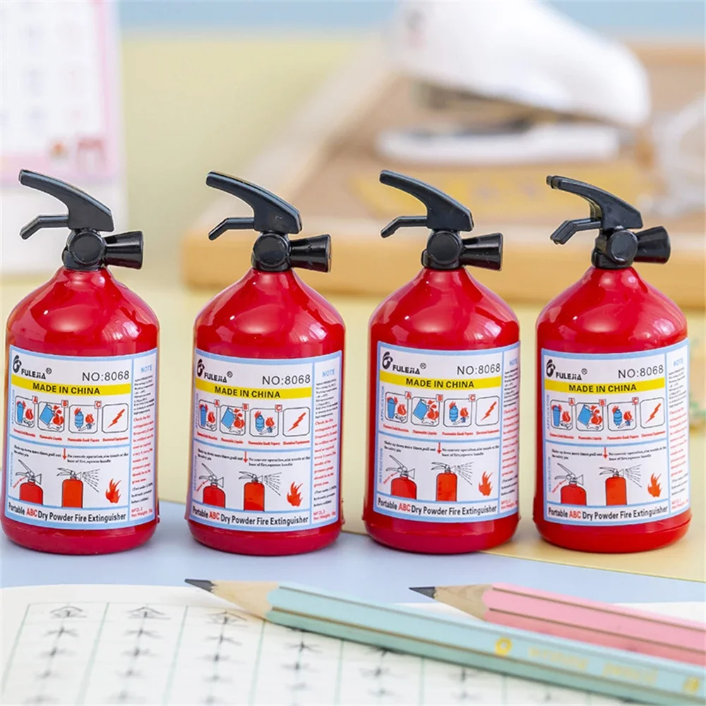 Creative Fire Extinguisher Shape Manual Pencil Sharpener Funny Pencil Cutter Student Stationery School Supplies Children Gifts