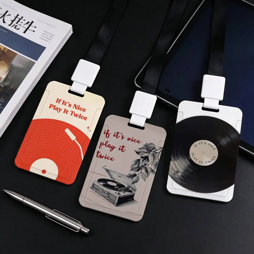 If It's Nice Play It Twice NFC Contactless Sliding Card Sleeve For Student Cards, Bus Cards, ID Cards, And Work Permits