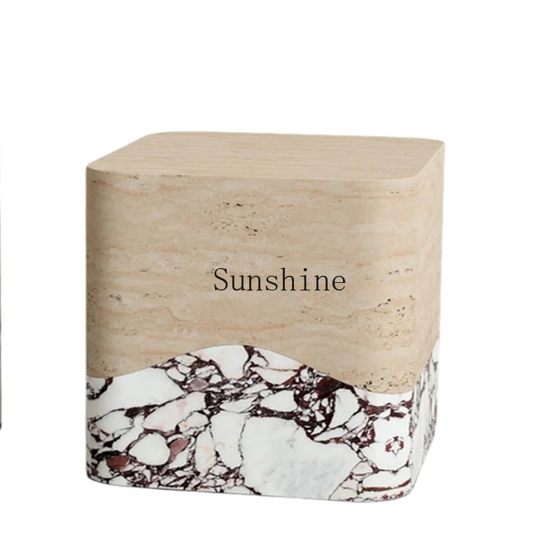 

Italian light luxury marble edge few simple living room simple sofa side table