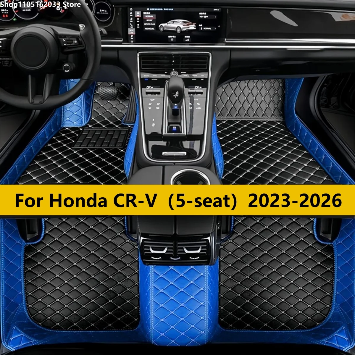 

Car Floor Mats For Honda CR-V（5-seat）2023 2024 2025 2026 Auto Anti-dirt Full Set Carpet Pads Vehicle Foot Matts Rugs