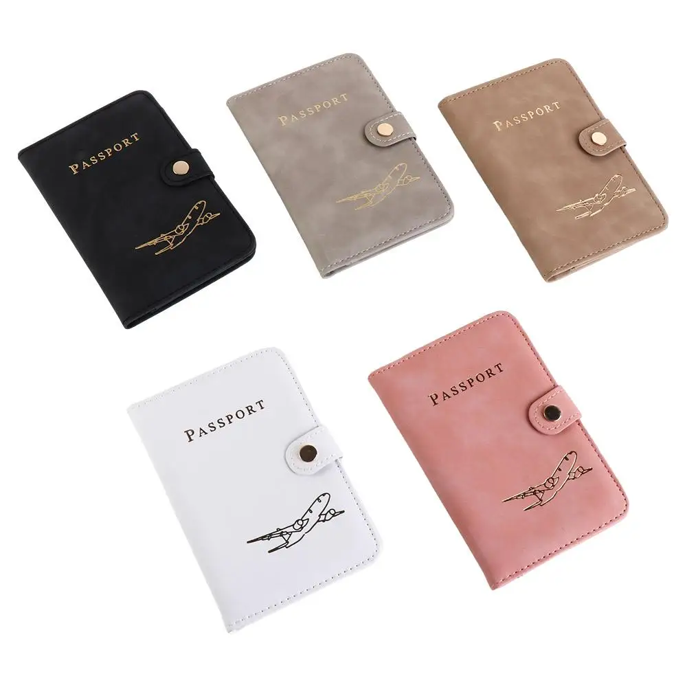 

Multifunction PU Leather Passport Cover Card Case Travel Wallet Passport Clip Airplane Check-in Document Credit Card Case