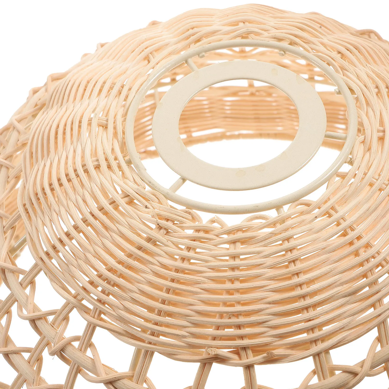 

Rattan Woven Lamp Shade Modern Hanging Light Cover for Living Room Bedroom Kitchen Corridor Decoration Pendant Lamp Replacement