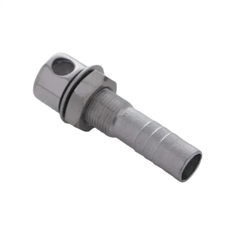 31BC Marine Vent Fitting 316 Stainless Steel Straight Boat Vent Hardware with Mounting Nut for Tank Breather