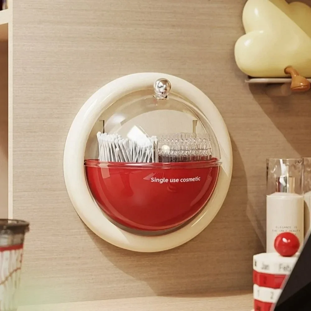 Rotating Flip Cover Single-use Essence Storage Box Plastic Hemispherical Wall Hanging Box Dopamine Compartment High-Capacity Box