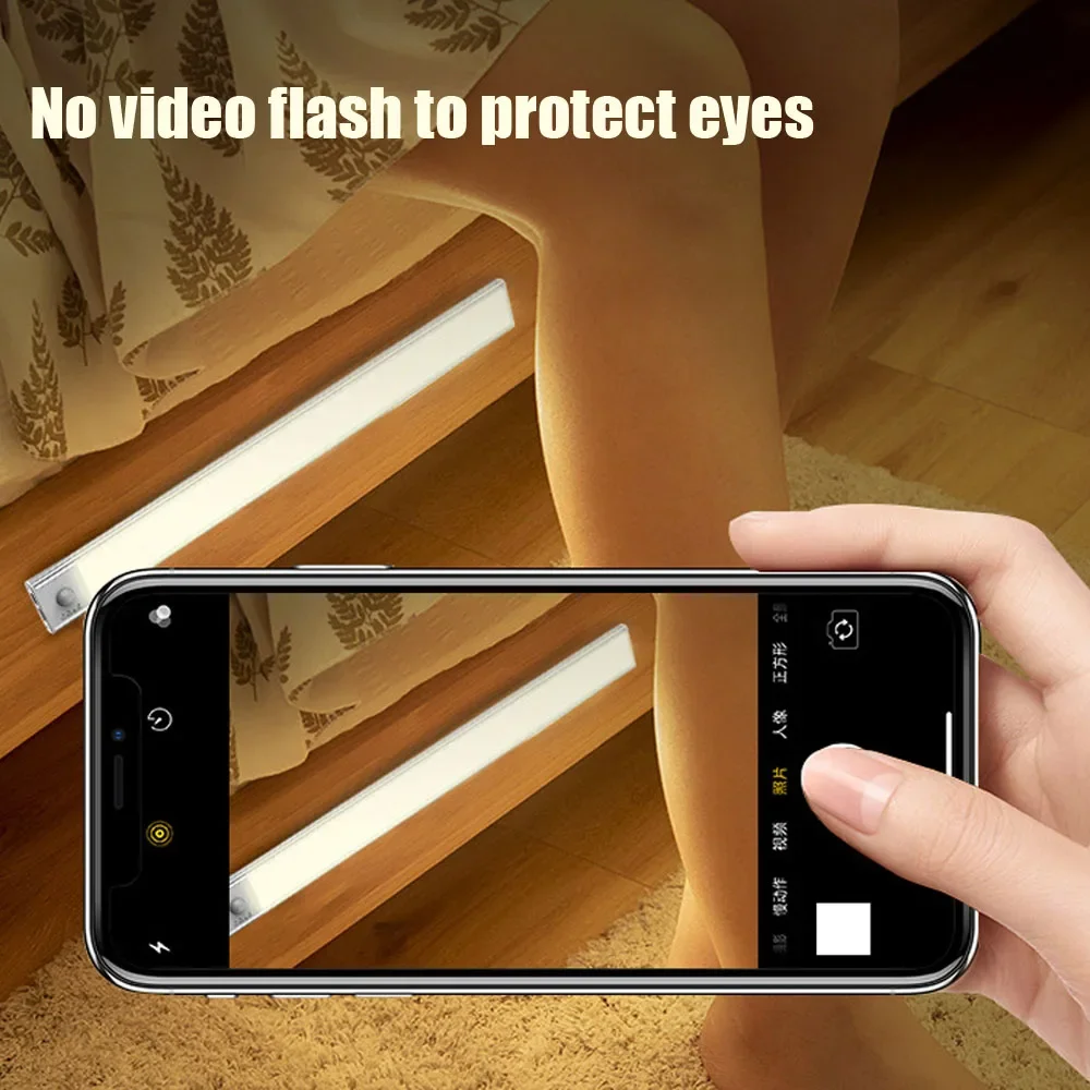 Xiaomi ワイヤレス Led ナイトライトモーションセンサー充電式バッテリー電源インジケータタッチランプルームベッドサイドキャビネットライト