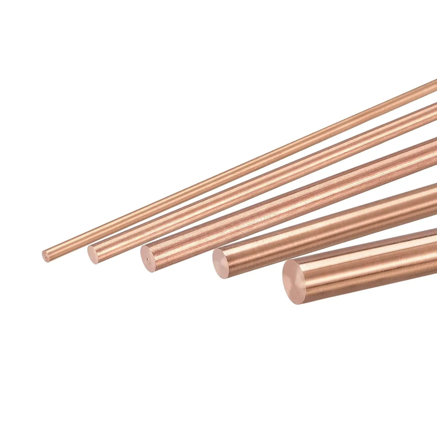 3/4/5/6/8/10/12mm Diameter Copper Round Bar Rod Milling Welding Metalworking 50-300mm Length