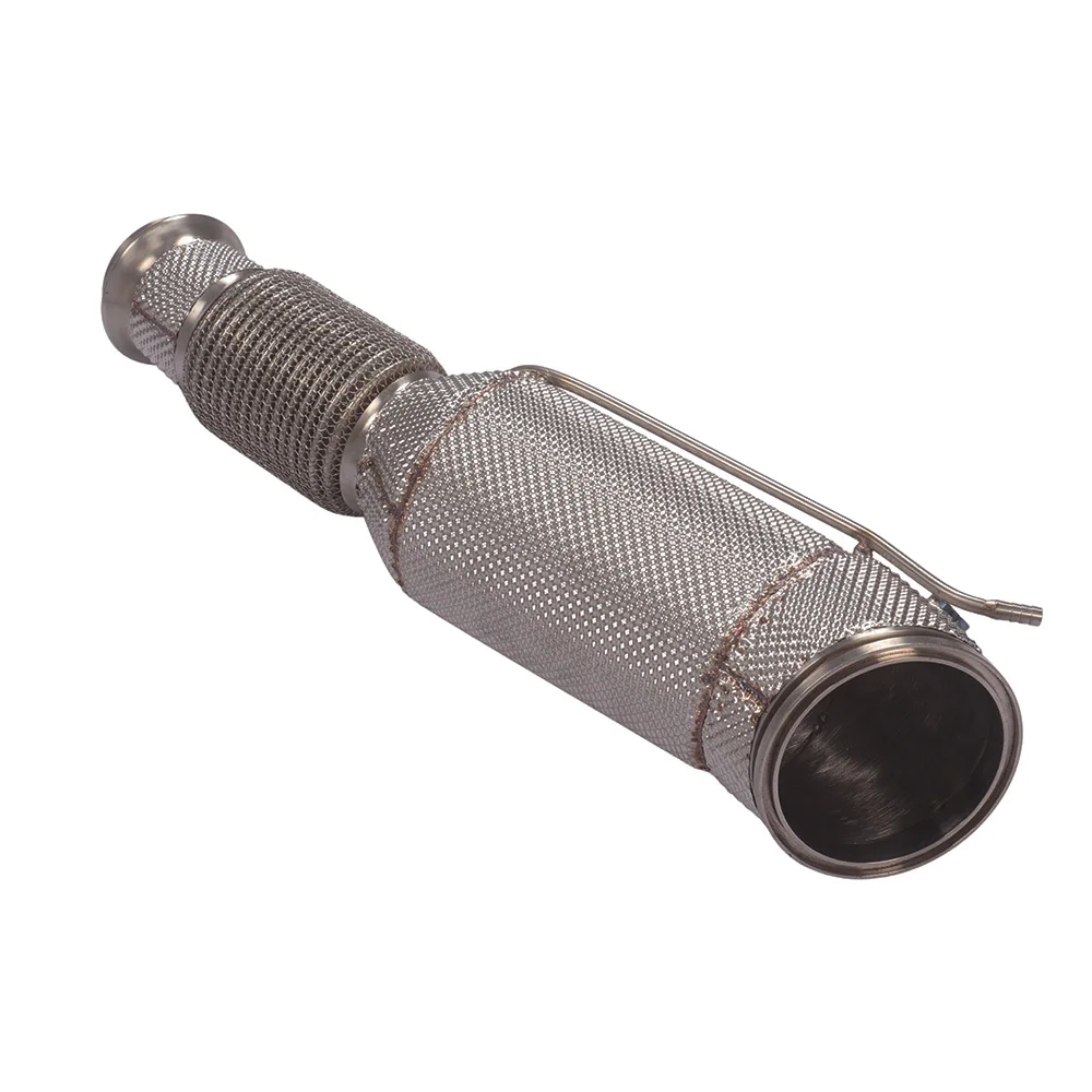 Free Flow Exhaust Downpipe for M340i 530i 540i B58 3.0T Heat Shield Header