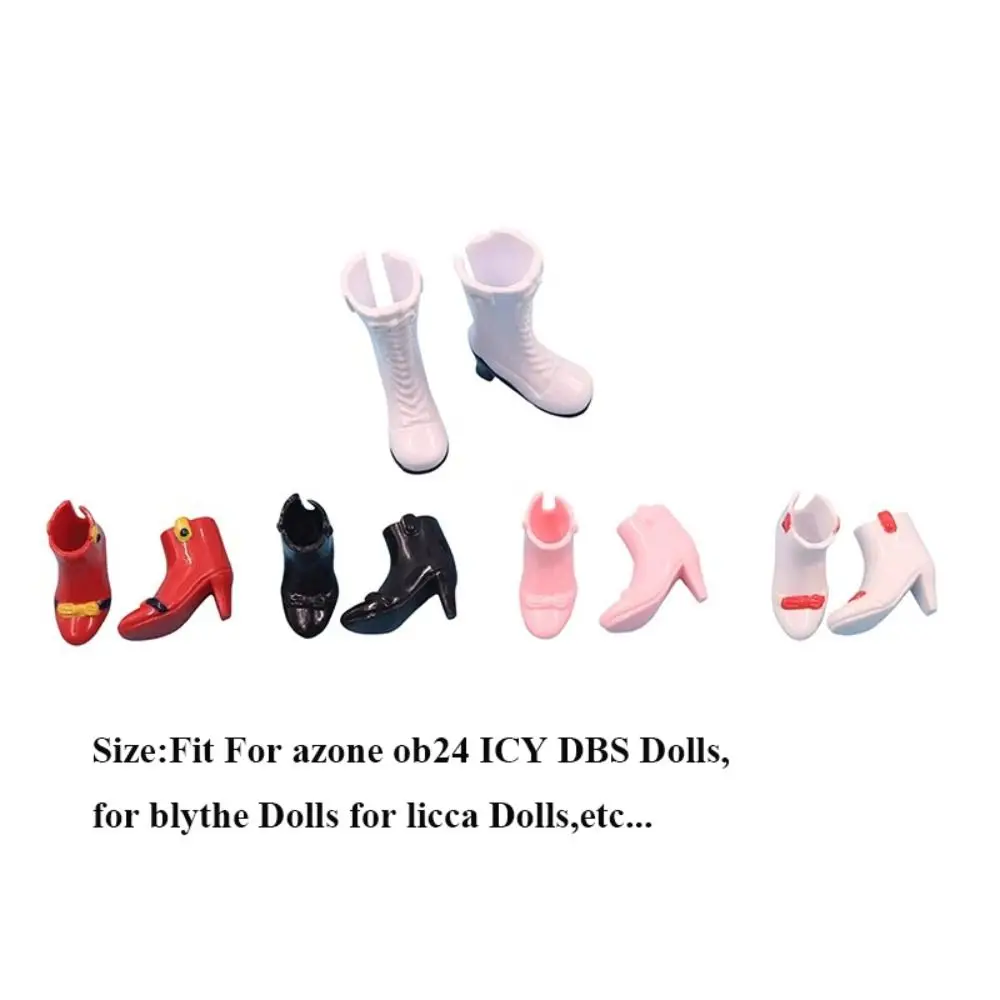 Mode Hoge Hakken Kristallen Schoenen DIY Accessoires Pop Cadeau Speelgoed Pop Fonkelende Schoenen Regenlaars voor azone ob24 Poppen