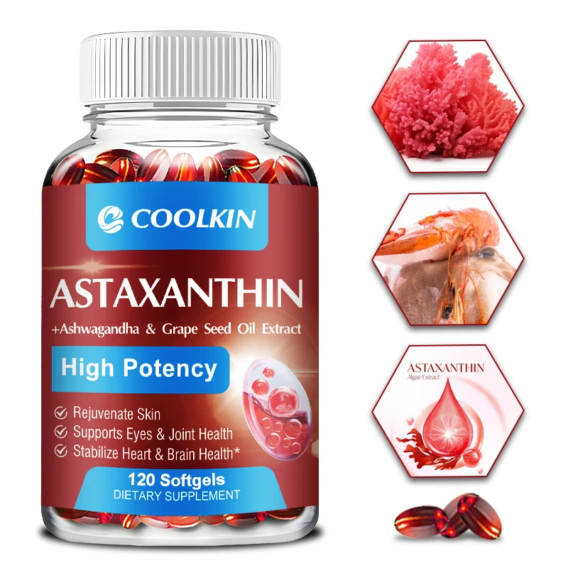 Astaxanthin - Promotes Cardiovascular Health, Speeds Up Metabolism, Supports Eye, Joint and Skin Health