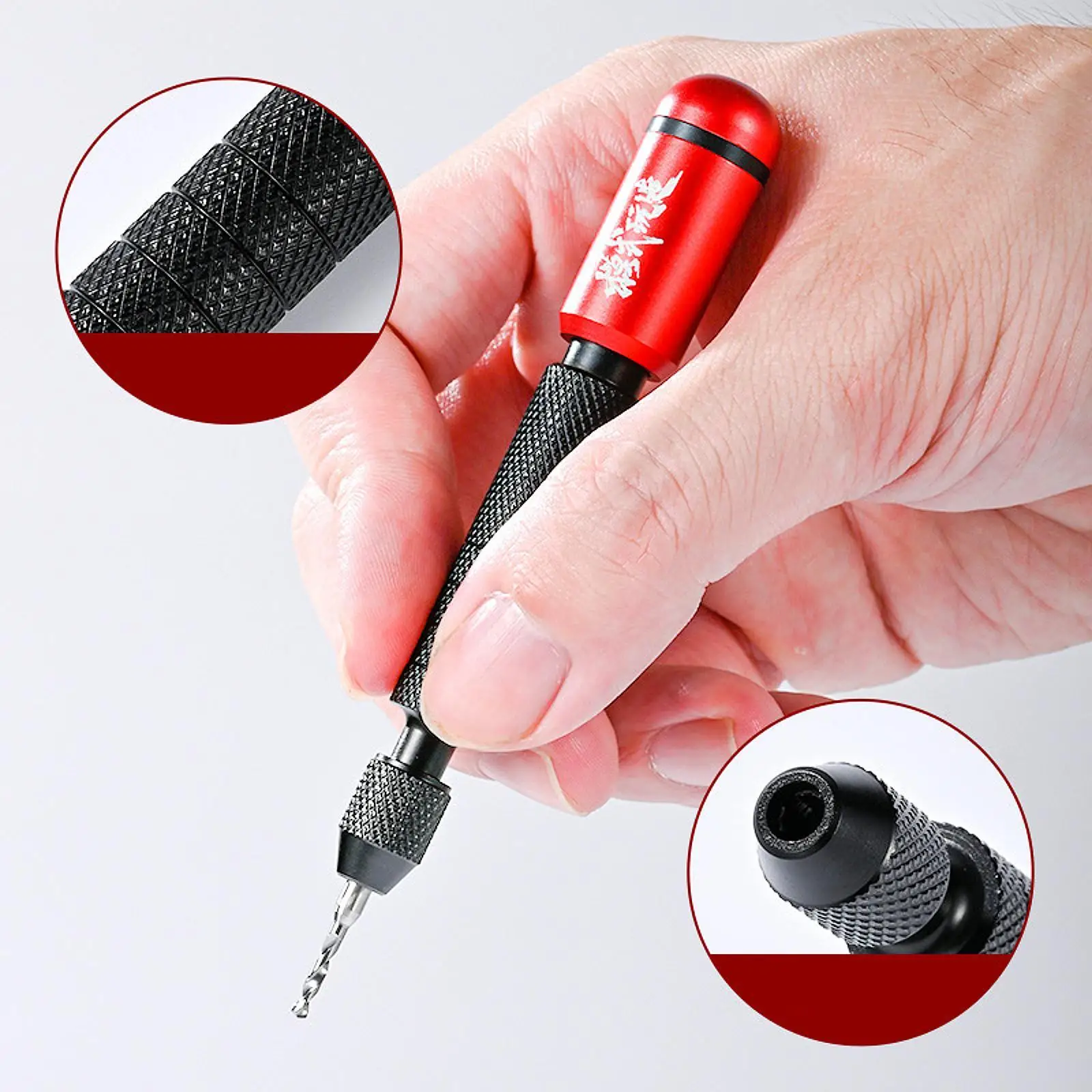 

Model Special Hand Drill Set, Mini Aluminum Hand Drill, Rotary Tools for Resin Craft Carving