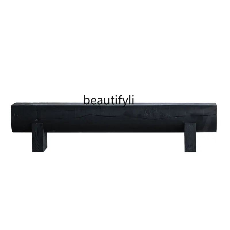 

yj Повседневный стул Quiet Wind Carbonized Black Log Bench B & B