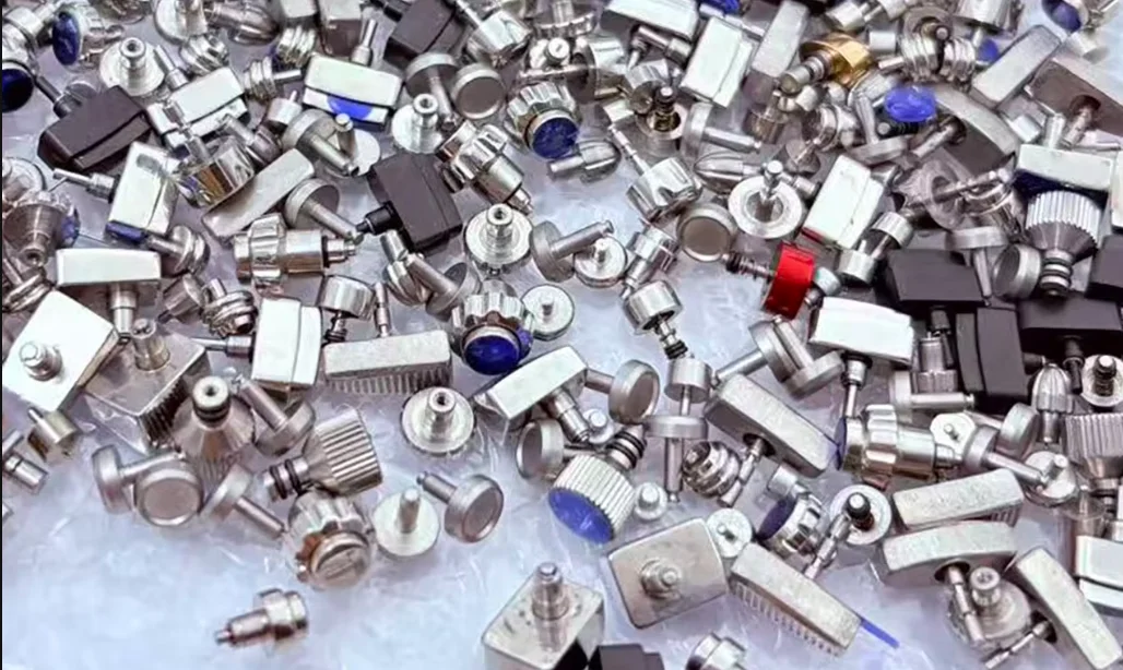 Botones para Relojes, Accesorios, Cabezas de Acero, Botón de Temporizador, Varios Tamaños, Cabezas Mixtas, Estilos y Col
