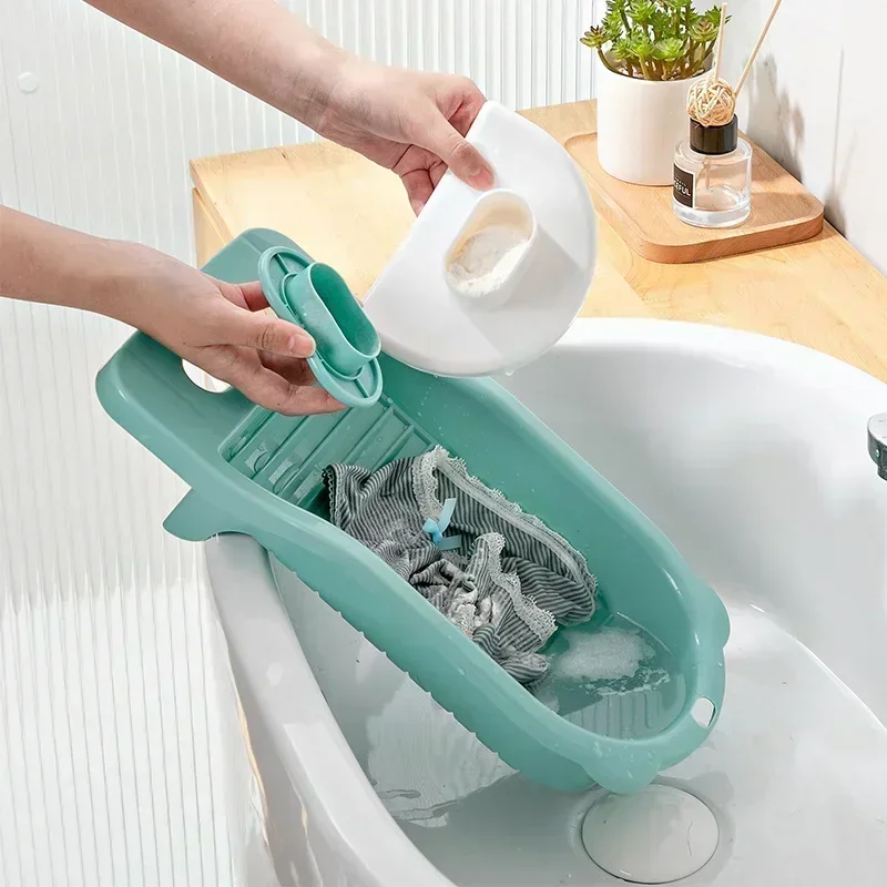 Underwear Washboard Antislip Thicken Washing Board Clothes Cleaning Laundry Socks  Tool Bathroom Accessories