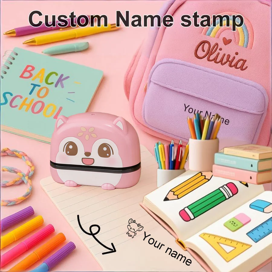 Custom Name Stamp for Clothes Kids | Waterproof Fabric Marker for Baby Clothes & School Bag | Personalized Gift for Children