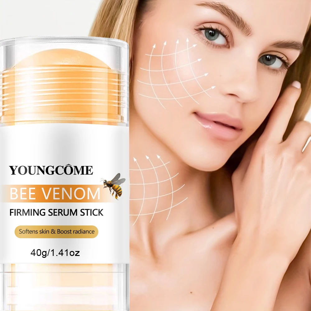 1/2Pcs Bee Venom Firming Serum Stick with Softens skin Beauty Skin Nourishing Serum Improve Firmness for Daily Use 40G
